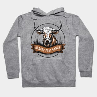 Grassy Flat Ranch Cow Hoodie